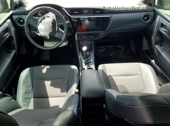 2T1BURHE7KC218981 2019 TOYOTA COROLLA Blue Dashboard view