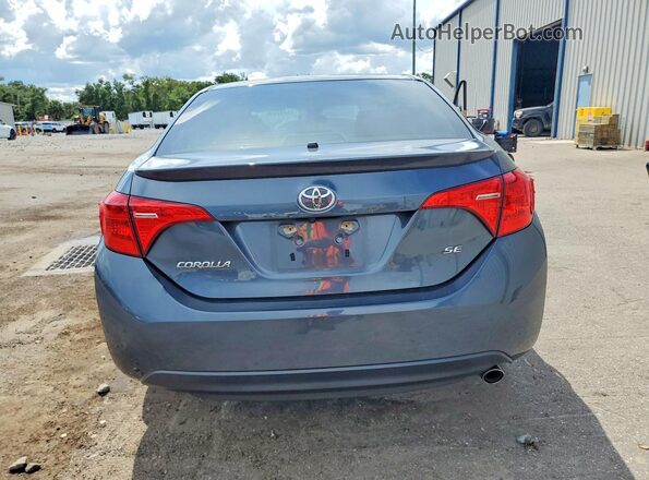 2T1BURHE7KC218981 2019 TOYOTA COROLLA Blue Rear view