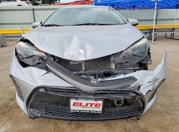 2T1BURHE7KC244657 2019 TOYOTA COROLLA Silver Front view
