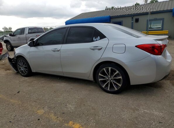 2T1BURHE7KC244657 2019 TOYOTA COROLLA Silver Rear left