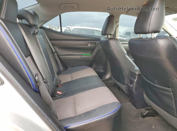 2T1BURHE7KC244657 2019 TOYOTA COROLLA Silver Rear seats view