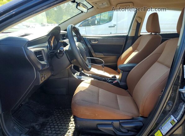 2T1BURHE8GC514146 2016 TOYOTA COROLLA Black Вид салону спереду
