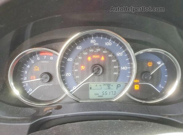 2T1BURHE8GC526152 2016 TOYOTA COROLLA Blue Вид щитка приладів