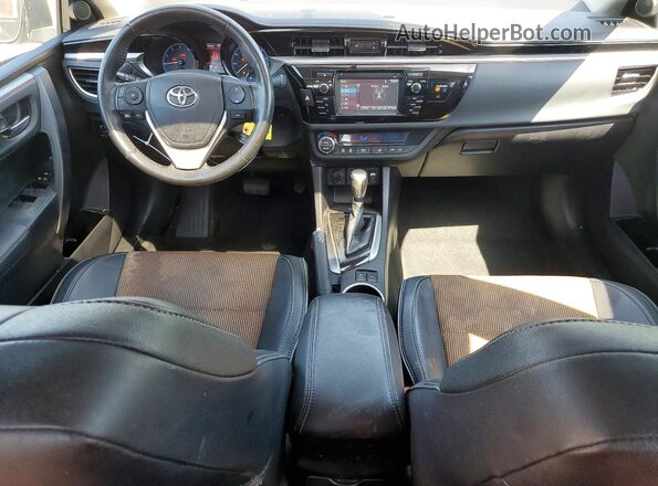 2T1BURHE8GC555604 2016 TOYOTA COROLLA Black Առջևի վահանակի տեսք