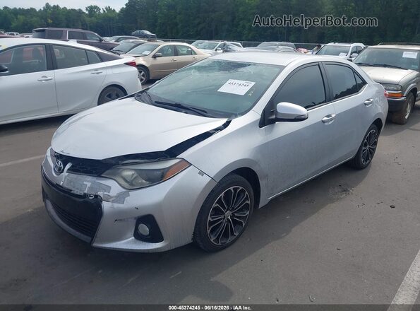 2T1BURHE8GC557983 2016 TOYOTA COROLLA Silver Առջևի ձախ երեք քառորդ տեսարան