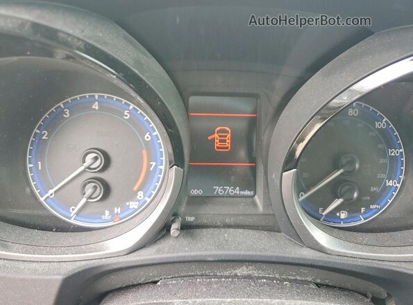 2T1BURHE8GC579403 2016 TOYOTA COROLLA Gray Instrument cluster view