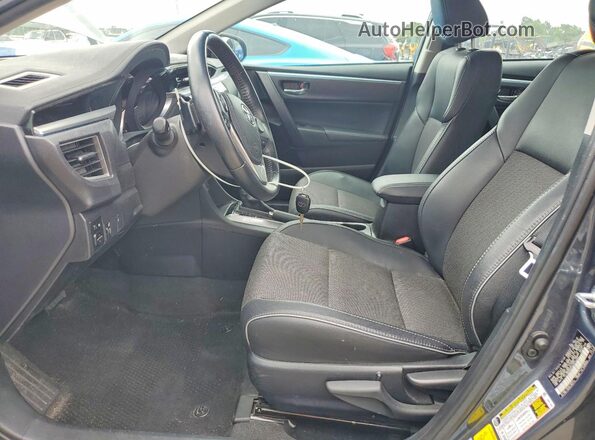 2T1BURHE8GC579403 2016 TOYOTA COROLLA Gray Front interior view