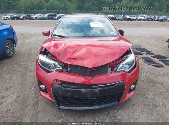 2T1BURHE8GC658991 2016 TOYOTA COROLLA Red ხელსაწყოთა პანელის ხედი