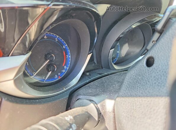 2T1BURHE8GC662958 2016 TOYOTA COROLLA Black Instrument cluster view