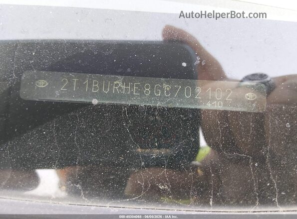 2T1BURHE8GC702102 2016 TOYOTA COROLLA Blue Շարժիչի բաժամունքի տեսք