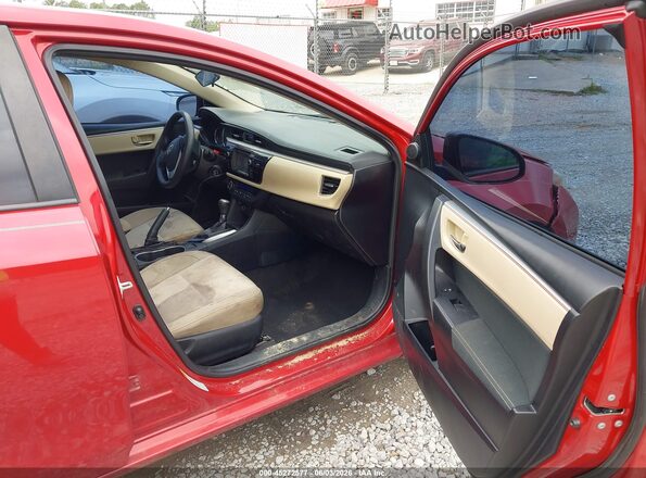 2T1BURHE8GC727341 2016 TOYOTA COROLLA Red Widok wnętrza z przodu