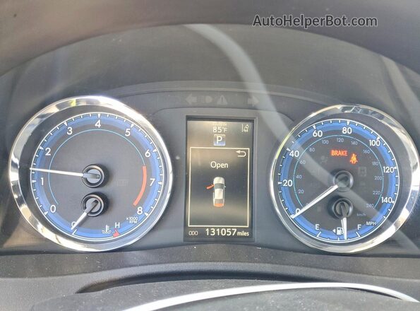 2T1BURHE8HC806784 2017 TOYOTA COROLLA Silver Սարքավորումների վահանակի տեսք