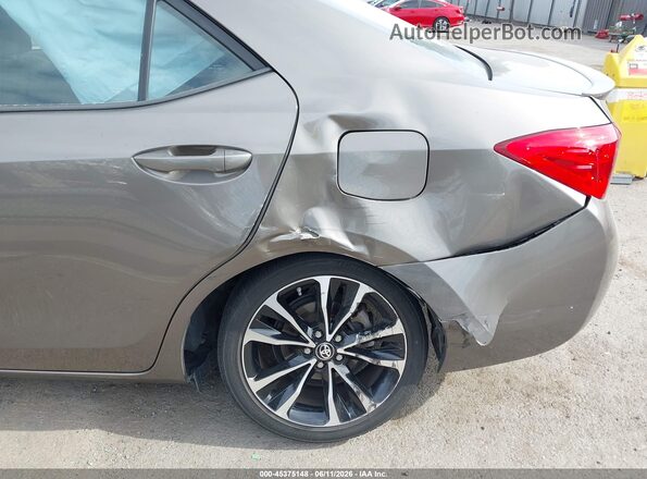 2T1BURHE8HC835217 2017 TOYOTA COROLLA Серый Вид щитка приборов