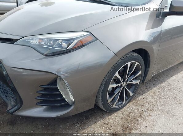2T1BURHE8HC835217 2017 TOYOTA COROLLA Серый Вид задней части салона