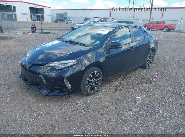 2T1BURHE8HC835735 2017 TOYOTA COROLLA Черный Передняя левая четверть