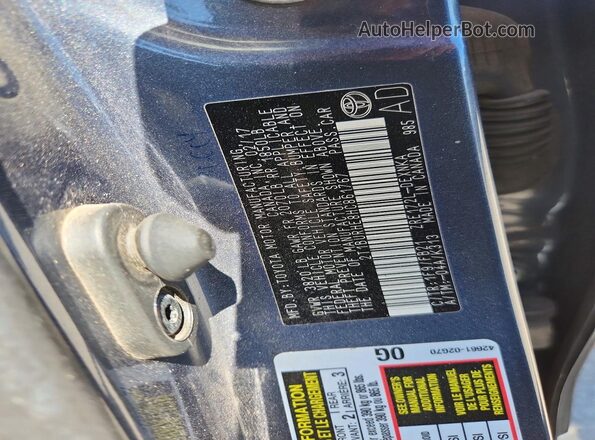 2T1BURHE8HC861767 2017 TOYOTA COROLLA Gray Vista del compartimento del motor