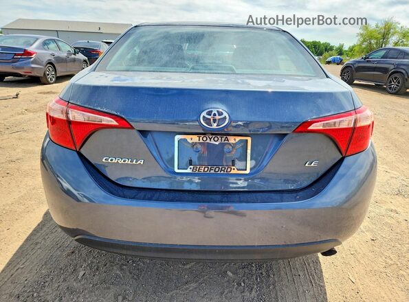 2T1BURHE8JC000871 2018 TOYOTA COROLLA Blue Հետևի տեսք