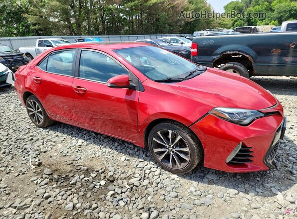 2T1BURHE8JC020523 2018 TOYOTA COROLLA Red 