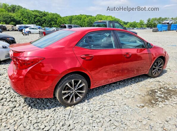 2T1BURHE8JC020523 2018 TOYOTA COROLLA Red 