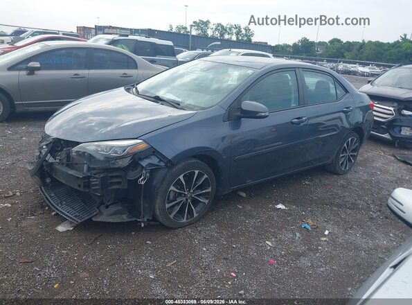 2T1BURHE8JC034096 2018 TOYOTA COROLLA Blue Przód lewy