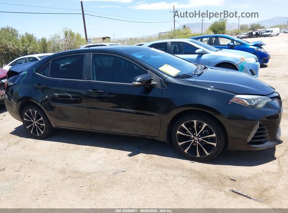 2T1BURHE8JC100310 2018 TOYOTA COROLLA Black Սարքավորումների վահանակի տեսք