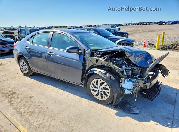 2T1BURHE8KC134779 2019 TOYOTA COROLLA Синий Передняя правая четверть