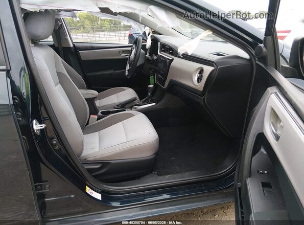 2T1BURHE8KC173534 2019 TOYOTA COROLLA Blue წინა სალონის ხედი