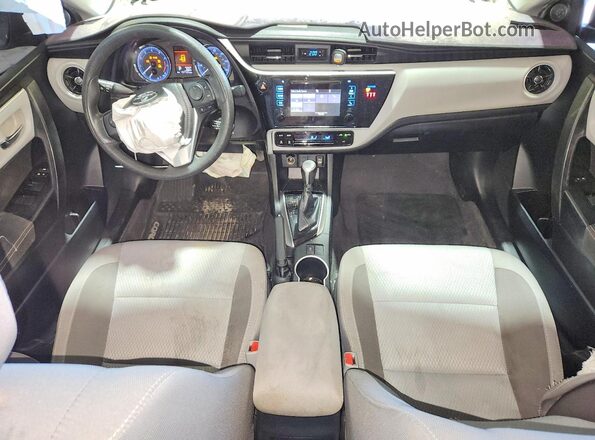 2T1BURHE8KC177437 2019 TOYOTA COROLLA Blue Dashboard view