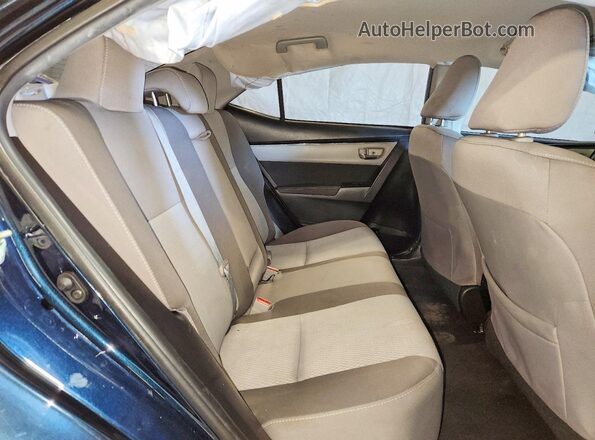 2T1BURHE8KC177437 2019 TOYOTA COROLLA Blue Rear seats view