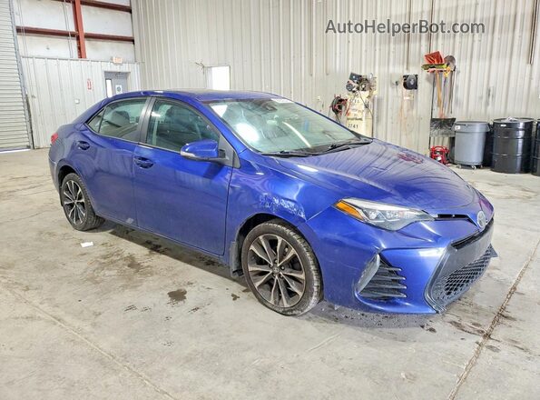 2T1BURHE8KC182444 2019 TOYOTA COROLLA Синий Передняя правая четверть