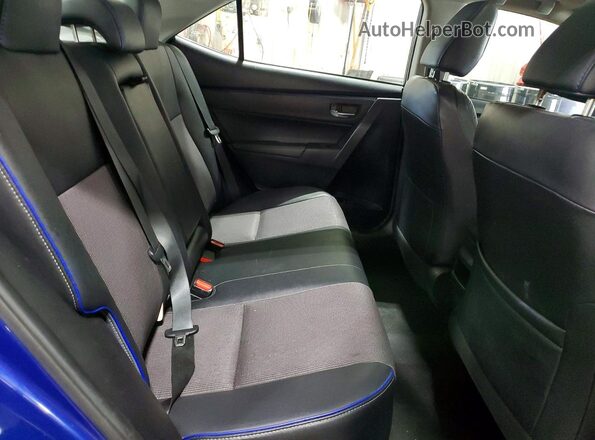 2T1BURHE8KC182444 2019 TOYOTA COROLLA Синий Вид задних сидений