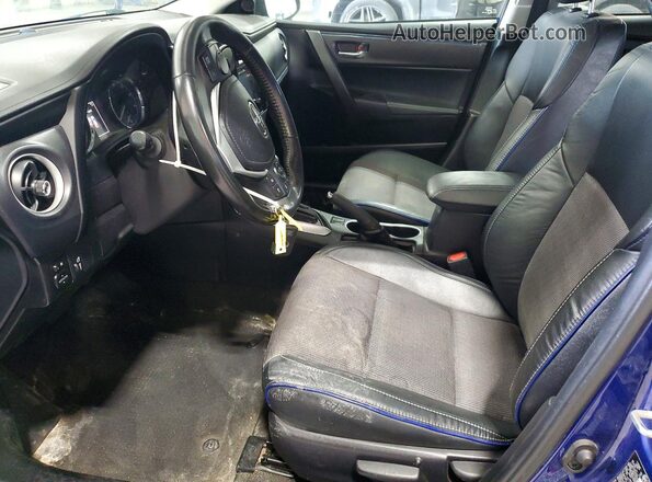 2T1BURHE8KC182444 2019 TOYOTA COROLLA Синий Вид салона спереди