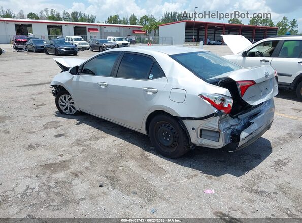 2T1BURHE8KC191788 2019 TOYOTA COROLLA Silver Tył lewy