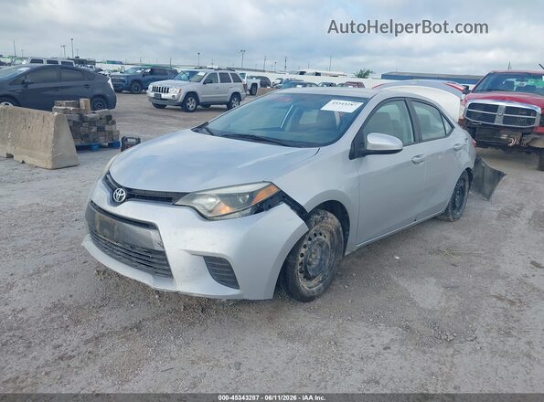 2T1BURHE9GC501096 2016 TOYOTA COROLLA Silver Vista tres cuartos delantera izquierda