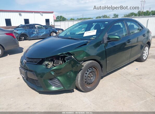 2T1BURHE9GC521235 2016 TOYOTA COROLLA Green Front left
