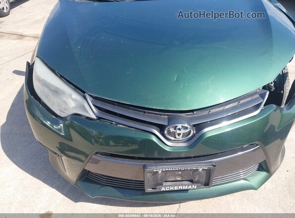 2T1BURHE9GC521235 2016 TOYOTA COROLLA Green 