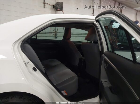 2T1BURHE9GC523101 2016 TOYOTA COROLLA White VIN კოდის სტიკერის ხედი