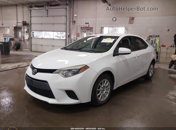 2T1BURHE9GC523101 2016 TOYOTA COROLLA White წინა მარცხენა ხედი სამი მეოთხედიდან