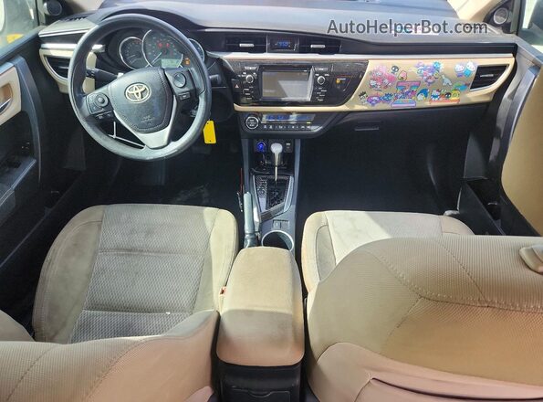2T1BURHE9GC580740 2016 TOYOTA COROLLA White წინა პანელის ხედი