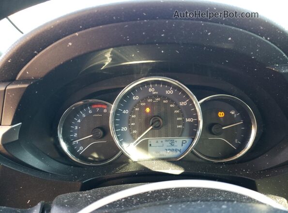 2T1BURHE9GC583346 2016 TOYOTA COROLLA White Instrument cluster view