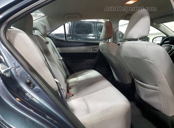 2T1BURHE9GC596551 2016 TOYOTA COROLLA Gray უკანა სავარძლების ხედი