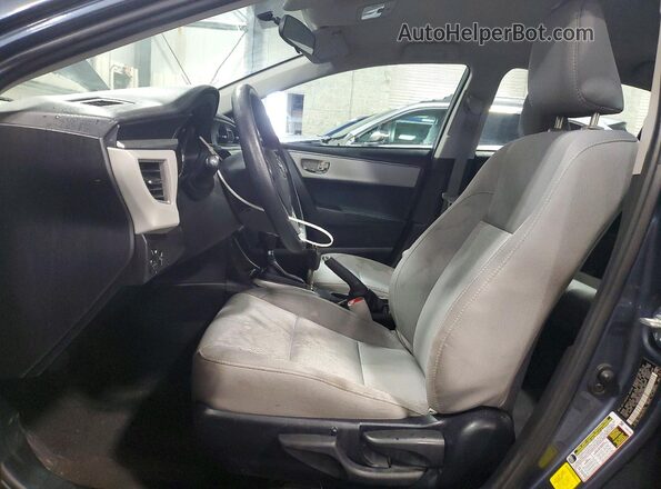 2T1BURHE9GC596551 2016 TOYOTA COROLLA Gray წინა სალონის ხედი