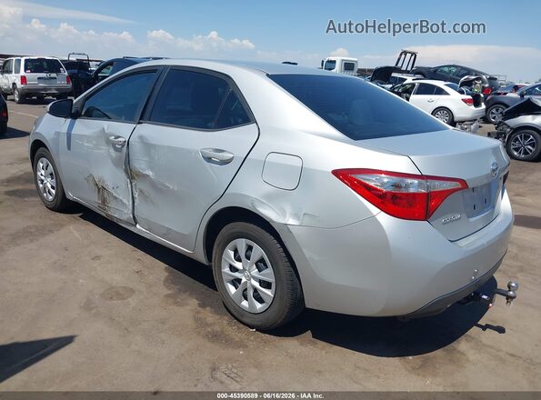 2T1BURHE9GC604762 2016 TOYOTA COROLLA Silver Rear left