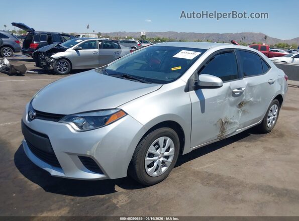 2T1BURHE9GC604762 2016 TOYOTA COROLLA Silver Front left