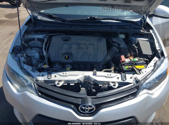 2T1BURHE9GC604762 2016 TOYOTA COROLLA Silver Rear view