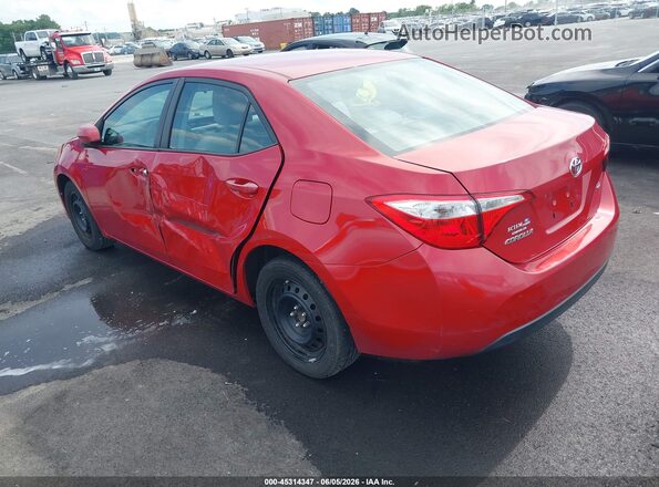 2T1BURHE9GC606236 2016 TOYOTA COROLLA Red Tył lewy