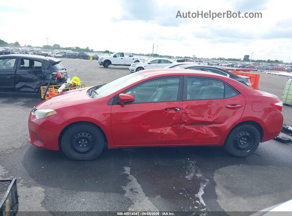 2T1BURHE9GC606236 2016 TOYOTA COROLLA Red 