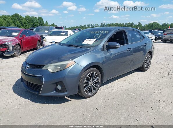 2T1BURHE9GC606561 2016 TOYOTA COROLLA Синий Передняя левая четверть