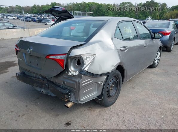 2T1BURHE9GC614384 2016 TOYOTA COROLLA Gray Հետևի աջ