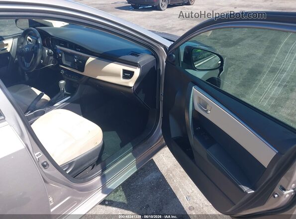 2T1BURHE9GC656067 2016 TOYOTA COROLLA Gray Вид салону спереду